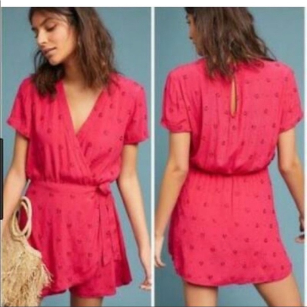 NWT Anthropologie Greenbrier Embroidered Romper